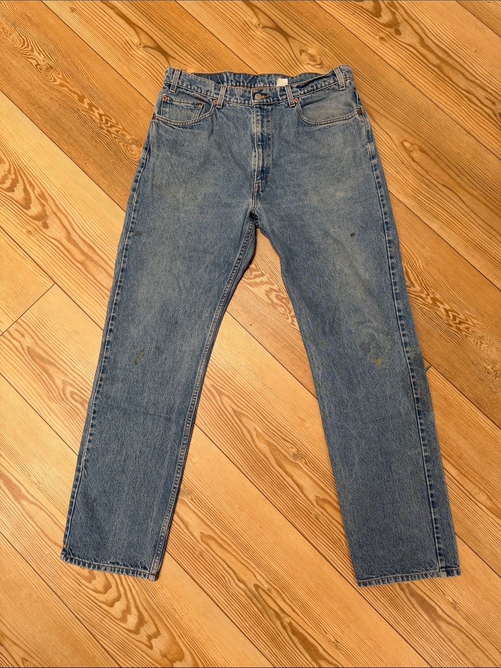Men's Straight Light Blue Denim Jeans